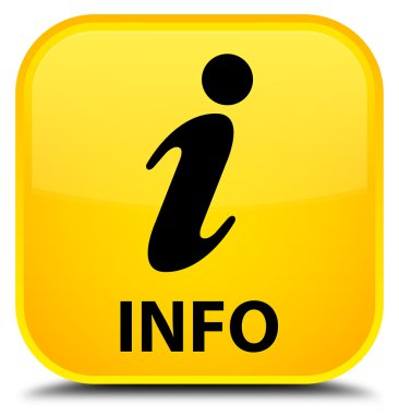 Bilgi sarı kare düğme