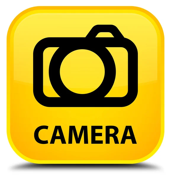 Camera yellow square button — Stock Photo, Image