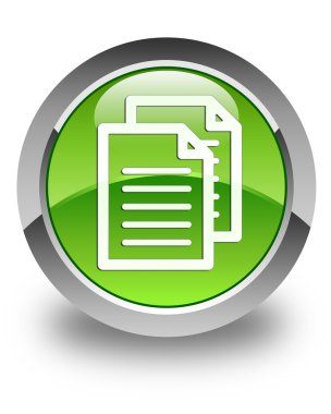 Belgeler simgesini parlak yeşil yuvarlak düğme