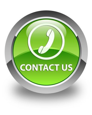 (telefon simgesi) parlak düğme yeşil iletişim