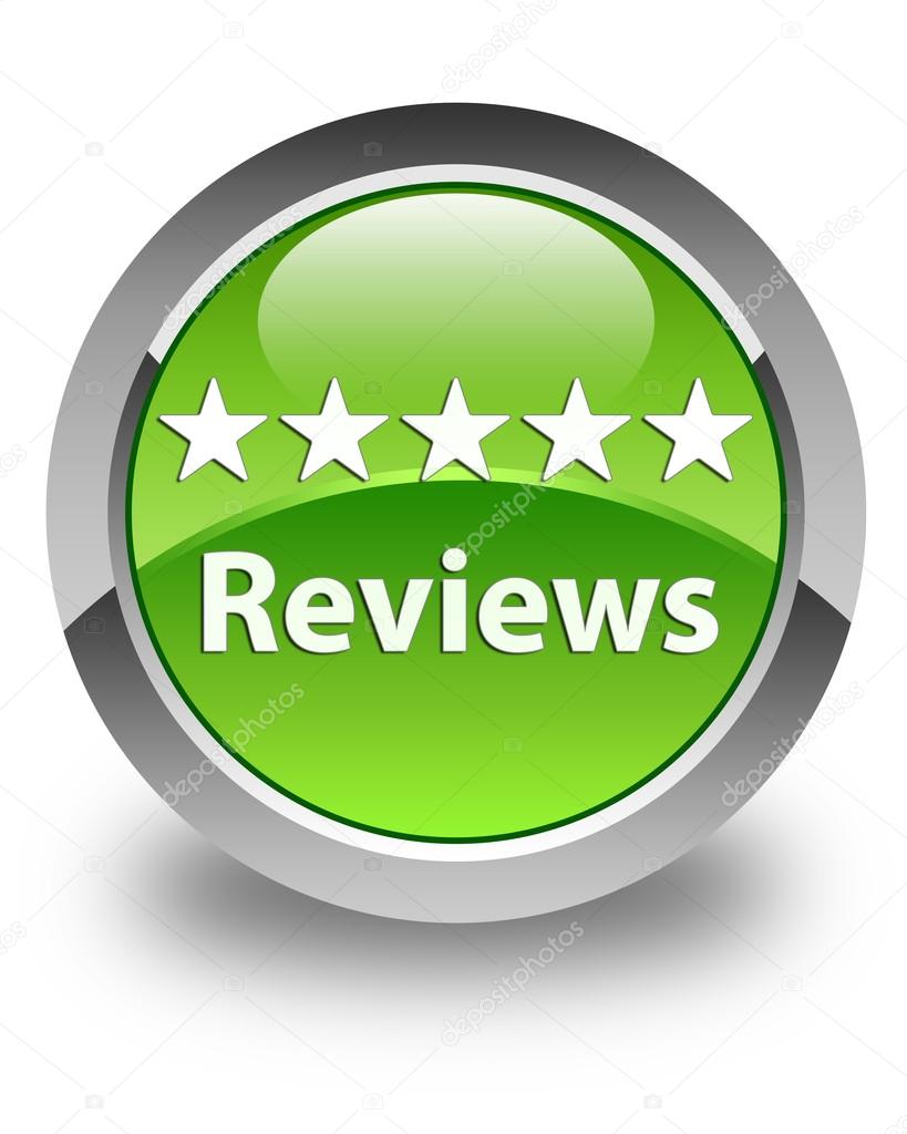 Reviews glossy green round button