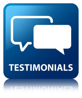 referansları parlak mavi kare düğme yansıyan