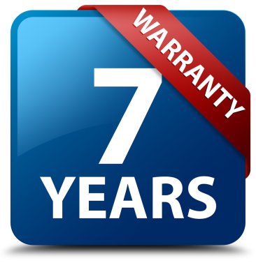 parlak mavi kare düğme 7 yıl garanti