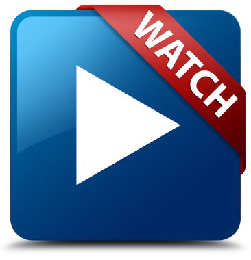 Parlak mavi kare düğme izle
