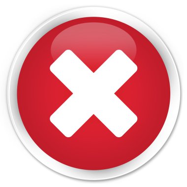 İptal kırmızı kutsal kişilerin resmi düğme