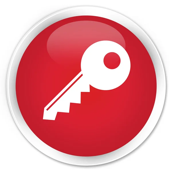 Tombol merah ikon kunci — Stok Foto