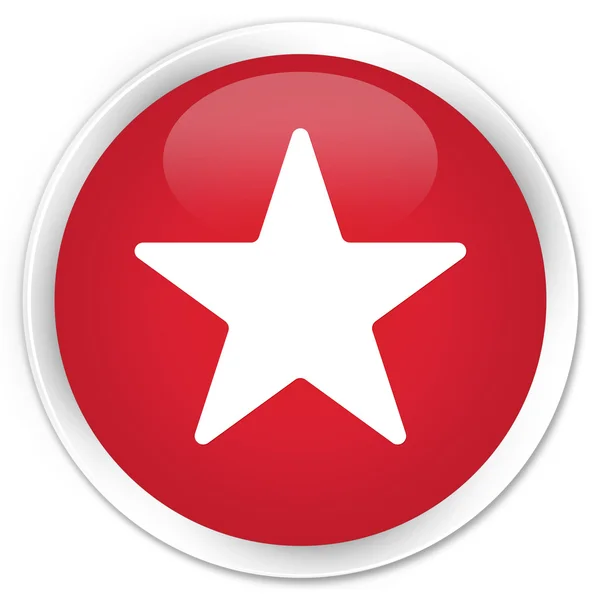 Ícone estrela botão vermelho — Fotografia de Stock