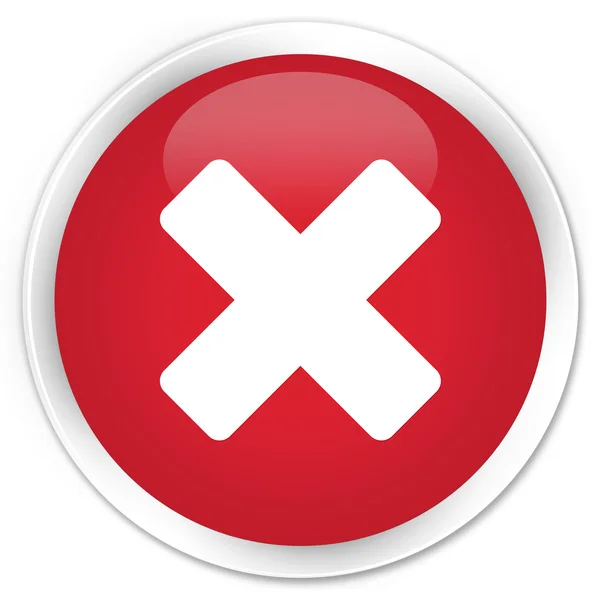 Cancel icon red button — Stock Photo, Image