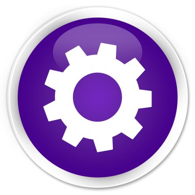 Ayarları simgesi mor düğme