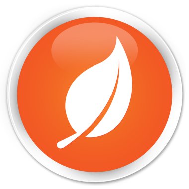 Yaprak simgesi turuncu düğmesini