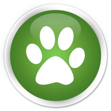 Hayvan ayak yeşil düğme