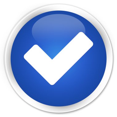 Doğrulama mavi kutsal kişilerin resmi düğme