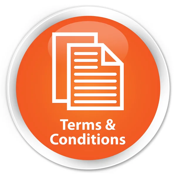 Terms & Conditonns orange button — Stock Photo, Image