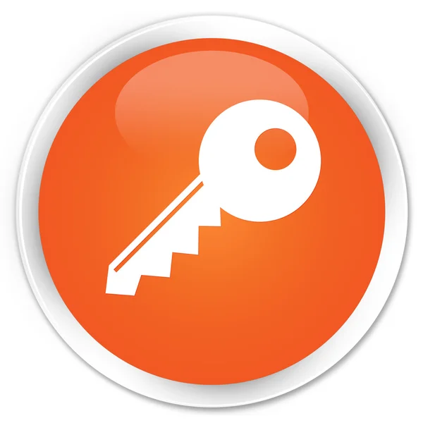 Chave ícone botão laranja — Fotografia de Stock