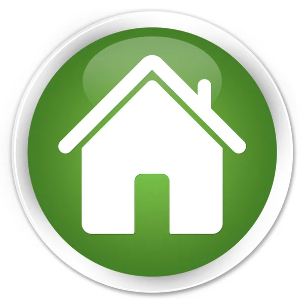 Home pulsante verde — Foto Stock