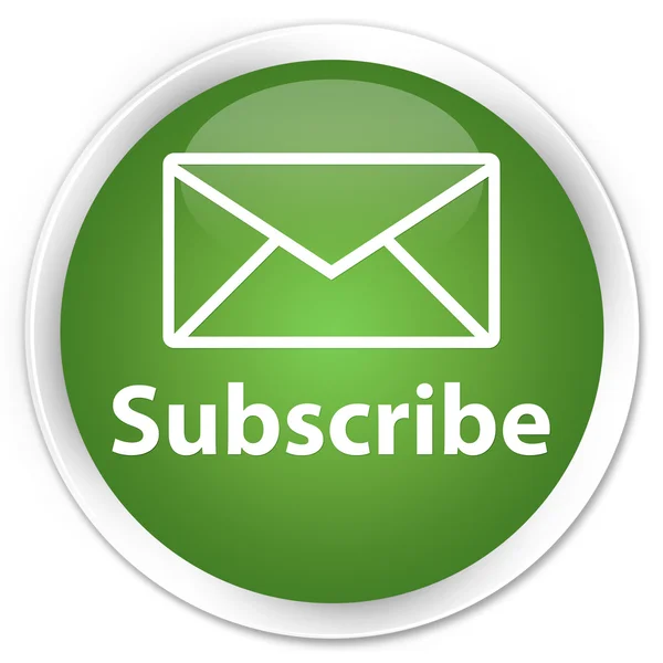 Subscribe green button — Stock Photo, Image