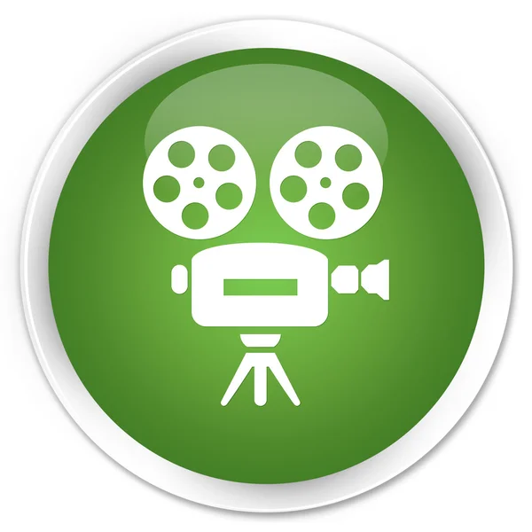 Video kamera simgesi yeşil düğme