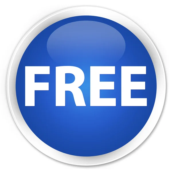 Free blue button — Stock Photo, Image