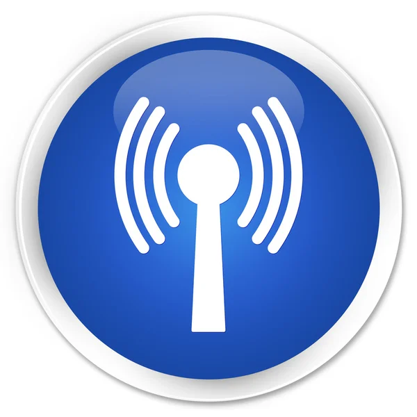 Wlan network blue button — Stock Photo, Image