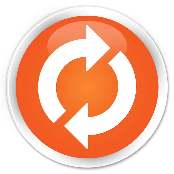 Update icon orange button — Stock Photo, Image