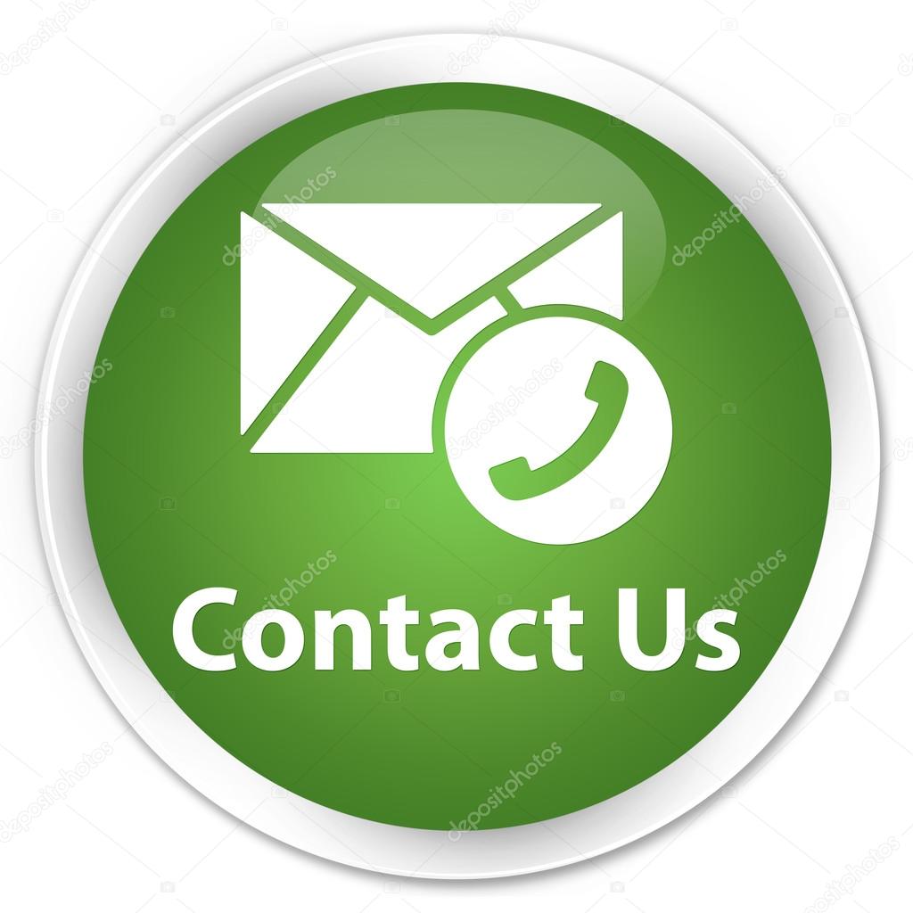 Contact us (phone into envelop icon) green button