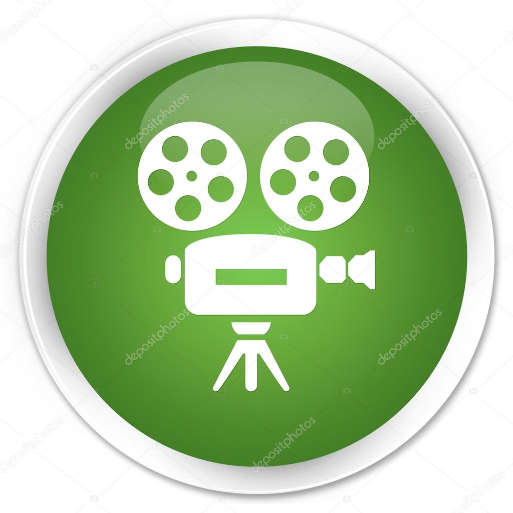 Video camera icon green button