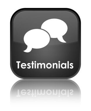 Referansları parlak siyah kare düğme yansıyan