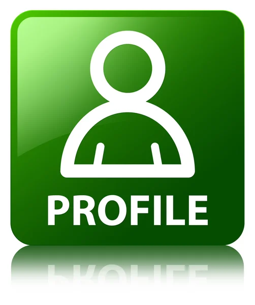 프로필 (회원 아이콘) 광택 녹색 사각형 버튼을 반영 — 스톡 사진