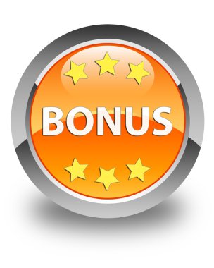 Bonus parlak turuncu yuvarlak düğme