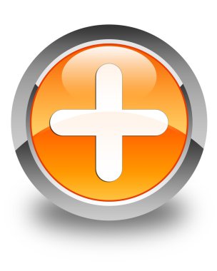 Ayrıca simge parlak turuncu yuvarlak düğmesi