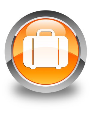 Çanta kutsal kişilerin resmi parlak turuncu yuvarlak düğme