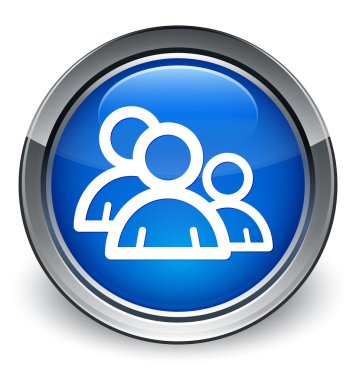 Forum insanlar kutsal kişilerin resmi parlak mavi düğme