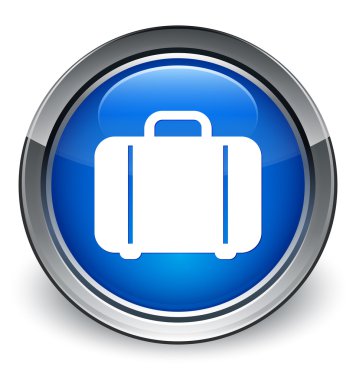 Çanta kutsal kişilerin resmi parlak mavi düğme