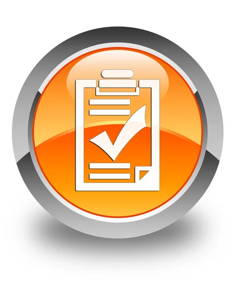 Denetim listesi simgesini parlak turuncu yuvarlak düğmesi