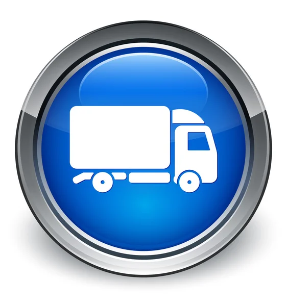 Kamyon kutsal kişilerin resmi parlak mavi düğme