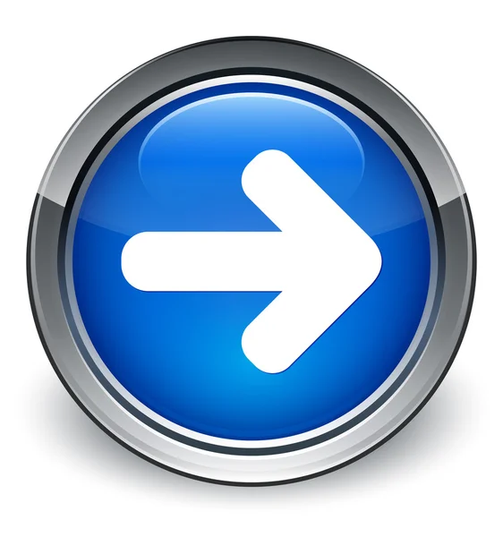 Regístrate icono flecha brillante botón azul — Foto de Stock