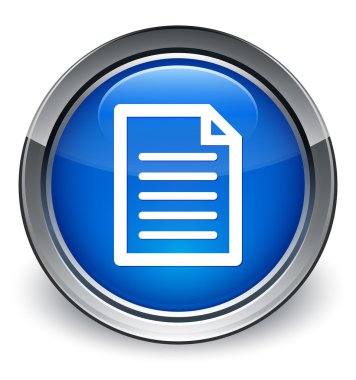 Alıntı sayfa simgesi parlak mavi düğme