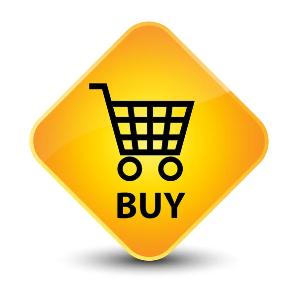 Buy (shop icon) yellow button — Stock Photo, Image