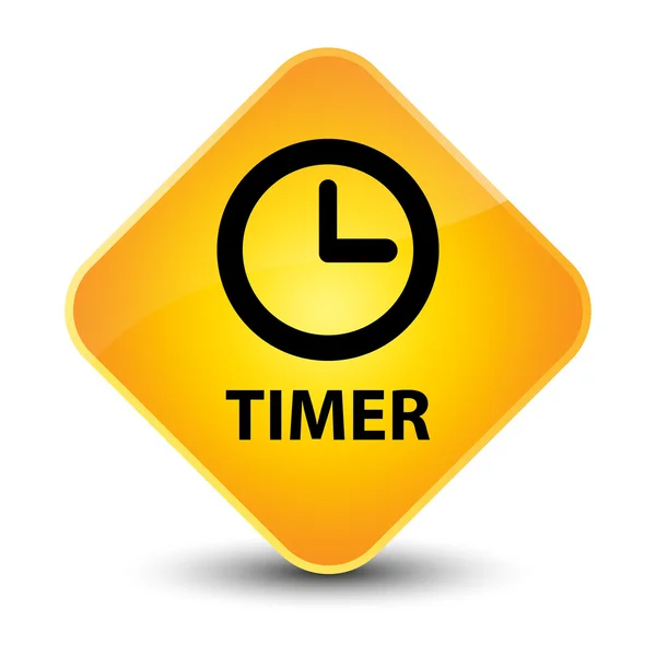 Timer botão amarelo — Fotografia de Stock