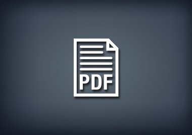 PDF dosyası simgesini
