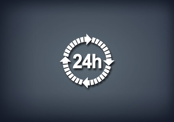 24 hours delivery icon