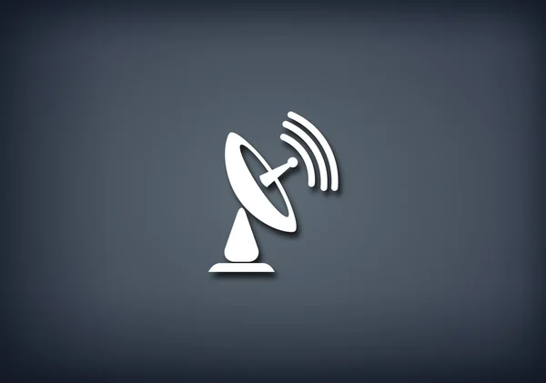 Satellite dish icon — Stock Photo, Image