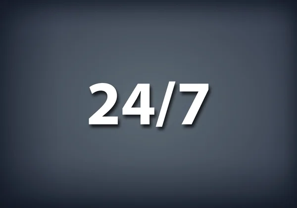 24by7 simgesi — Stok fotoğraf