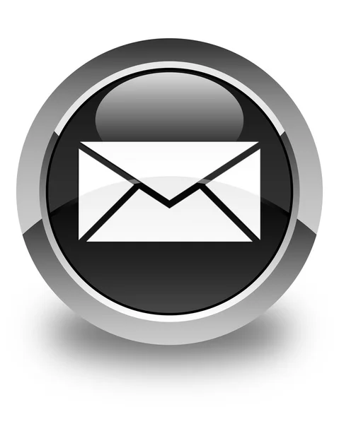 Kutsal kişilerin resmi parlak siyah yuvarlak düğme 2 e-posta — Stok fotoğraf