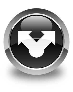 Simge parlak düğme siyah paylaşmak