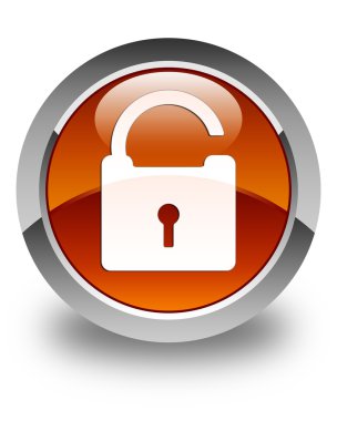 Kutsal kişilerin resmi parlak kahverengi yuvarlak düğme kilidini