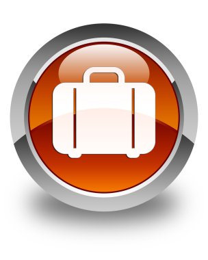 Çanta kutsal kişilerin resmi parlak kahverengi yuvarlak düğme