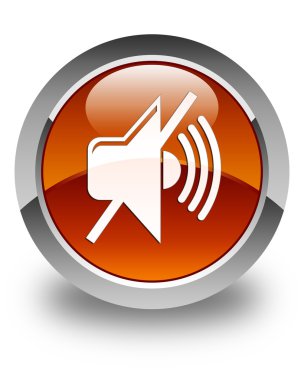 Birim simgesini parlak düğme kahverengi kapatmak