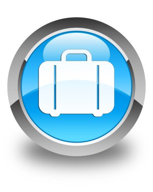 Çanta kutsal kişilerin resmi parlak mavi mavi yuvarlak düğme