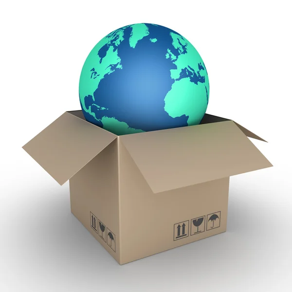 Shipment of globe — Stock Photo, Image